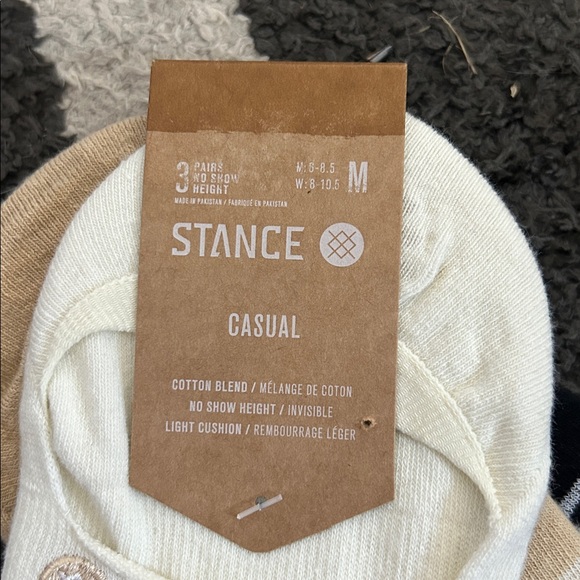 Stance Casual No-Show Socks - Black, Cream, Tan - Picture 2 of 2